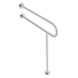 Automotive Parts: VEVOR Toilet Safety Rail, 80 cm U-Shaped Handicap Grab Bar, 304 Stainless Steel Senior Safety Pole, Toilet Grab Bars with Anti-Slip Handle, 136 kg Load Capacity Security Handrail with Support Leg
