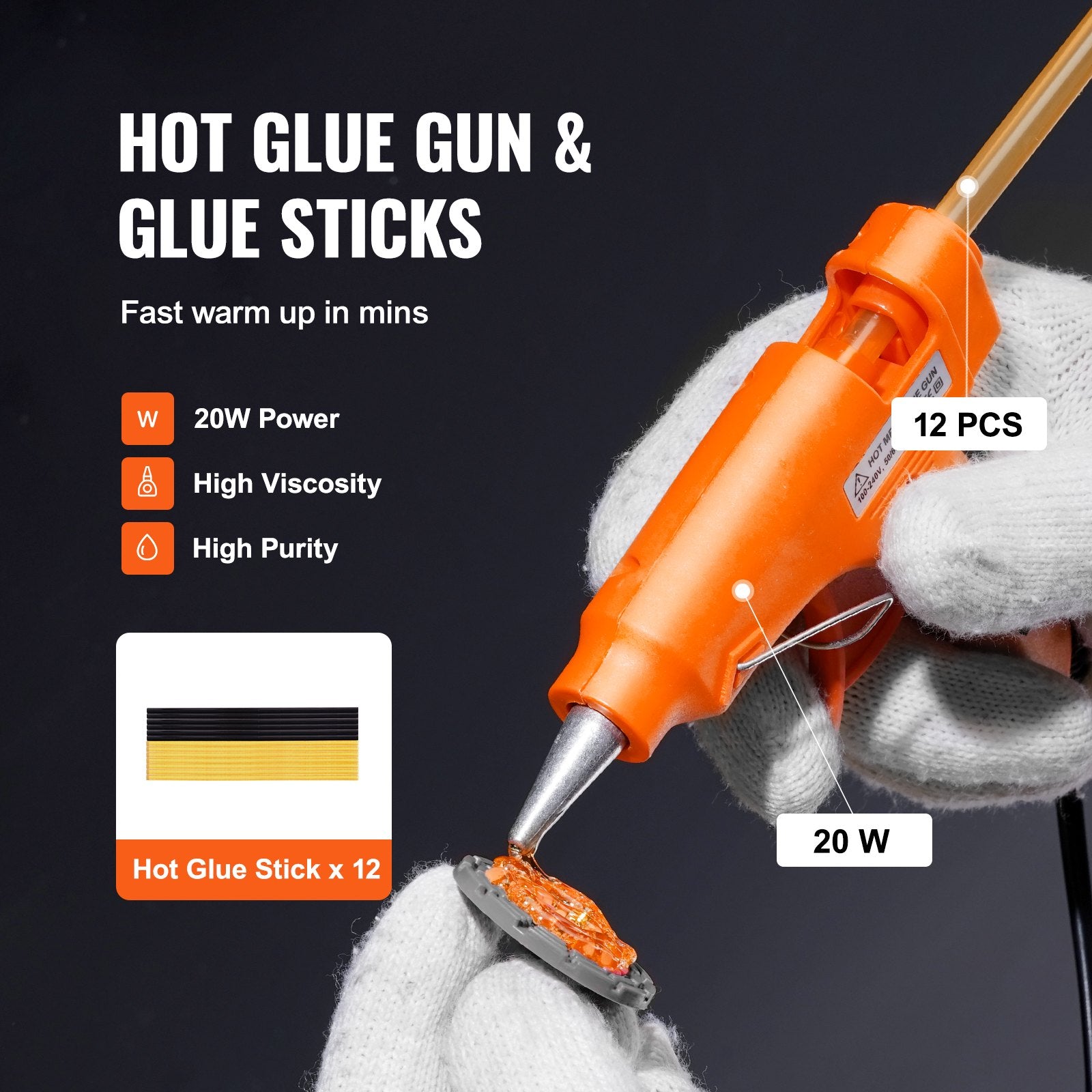 Automotive Repair & Speciality Tools: VEVOR 25 PCS Dent Removal Kit, Auto Body Paintless Dent Removal Tools Kit with Bridge Puller, Puller Tabs, Hot Melt Glue Gun, Glue Sticks, Dent Puller Kit for Auto Body Dents, and Other Metal Surface