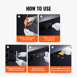 Automotive Repair & Speciality Tools: VEVOR 25 PCS Dent Removal Kit, Auto Body Paintless Dent Removal Tools Kit with Bridge Puller, Puller Tabs, Hot Melt Glue Gun, Glue Sticks, Dent Puller Kit for Auto Body Dents, and Other Metal Surface