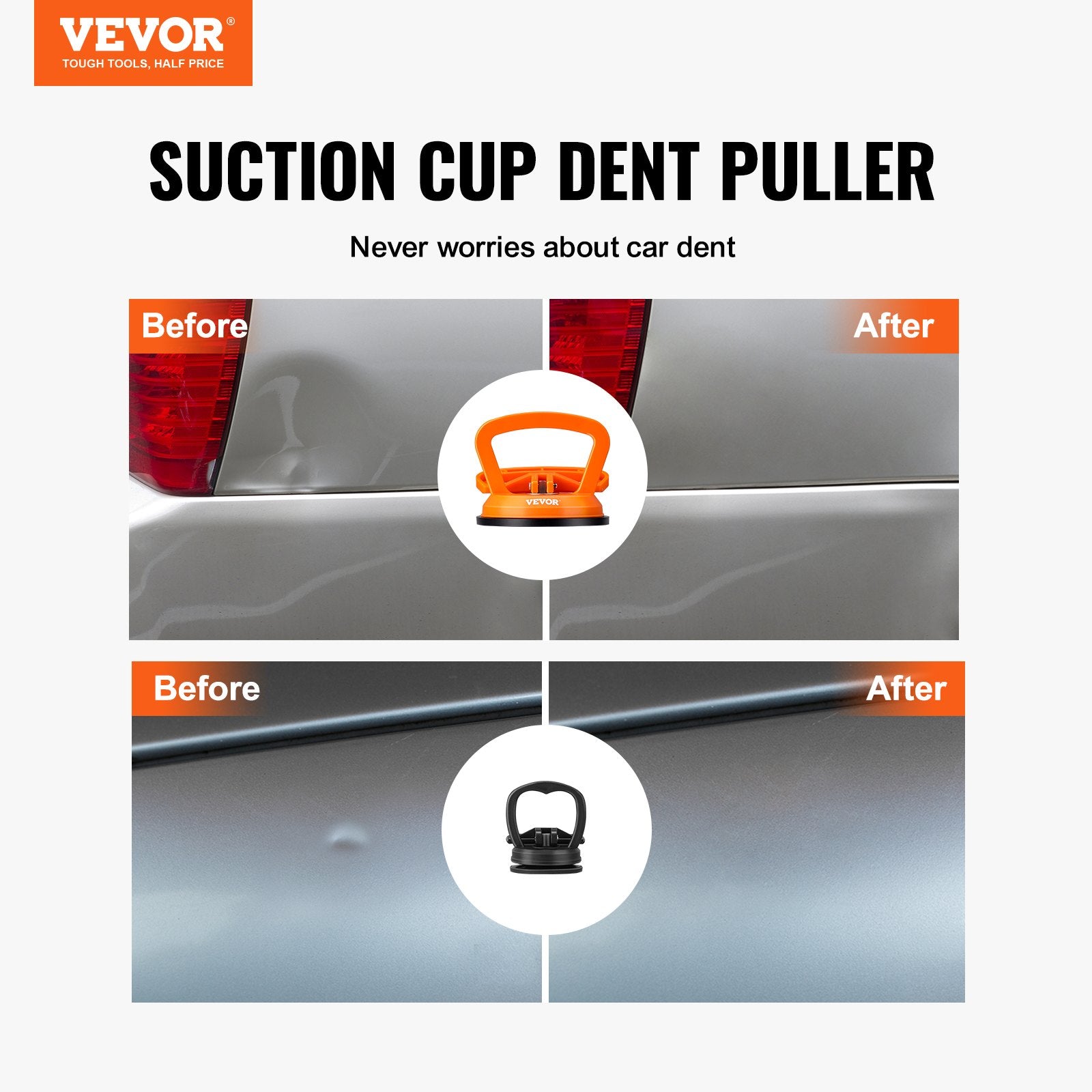Automotive Repair & Speciality Tools: VEVOR 3PCS Car Body Dent Puller Suction Repair Pull Ding Remover Sucker Cup Tool