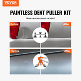 Automotive Repair & Speciality Tools: VEVOR 56 PCS Dent Removal Kit, Paintless Dent Repair Kit with Golden Lifter, Bridge Puller, Car Dent Puller with Puller Tabs, Hot Glue Gun for Auto Body Dents, Hail Damage, Door Ding