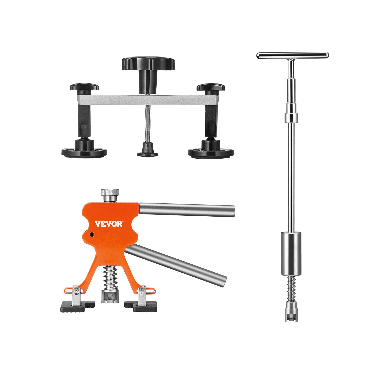 Hand Tools: VEVOR 69 PCS Dent Repair Kit, Auto Car Body Paintless Dent Removal Tool Kit, Golden Lifter, Bridge Puller, Slide Hammer Tool Kit for Automobile Body, Washing Machine, Refrigerator