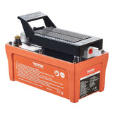 Fuel & Exhaust: VEVOR Air Hydraulic Pump, 10,000 PSI 1/2 Gal Reservoir, NPT 3/8" Oil Outlet, NPT 1/4" Inlet, 6.6 ft Pipe, Foot Actuated Hydraulic Pump Air Treadle for Auto Body Frame Machines and Pulling Post, Orange