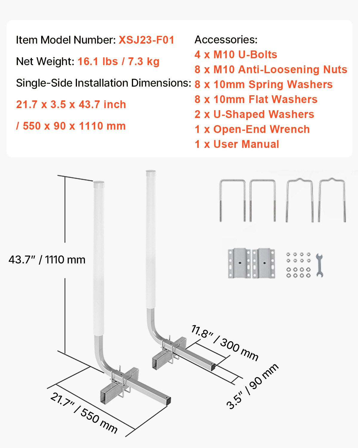 Bath Towels & Robes: VEVOR Boat Trailer Guide, 1016mm Adjustable Design Trailer Guide Poles, 2PCS High-Hardness Steel Trailer Guide-Ons, Trailer Guides with PVC Pipe Posts, for Ski Boat, Fishing Boat or Sailboat Trailer