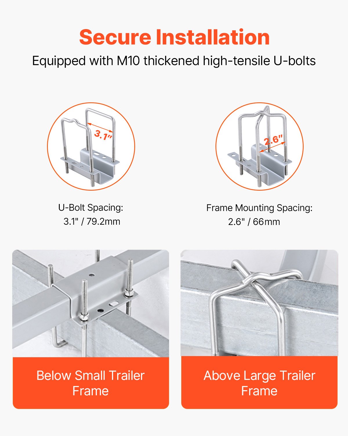 Boating Accessories: VEVOR Boat Trailer Guide, 1219.2mm Adjustable Design Trailer Guide Poles, 2PCS High-Hardness Steel Trailer Guide-Ons, Trailer Guides with PVC Pipes, for Ski Boat, Fishing Boat or Sailboat Trailer