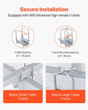 Boating Accessories: VEVOR Boat Trailer Guide, 1219.2mm Adjustable Design Trailer Guide Poles, 2PCS High-Hardness Steel Trailer Guide-Ons, Trailer Guides with PVC Pipes, for Ski Boat, Fishing Boat or Sailboat Trailer