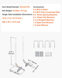 Boating Accessories: VEVOR Boat Trailer Guide, 1219.2mm Adjustable Design Trailer Guide Poles, 2PCS High-Hardness Steel Trailer Guide-Ons, Trailer Guides with PVC Pipes, for Ski Boat, Fishing Boat or Sailboat Trailer
