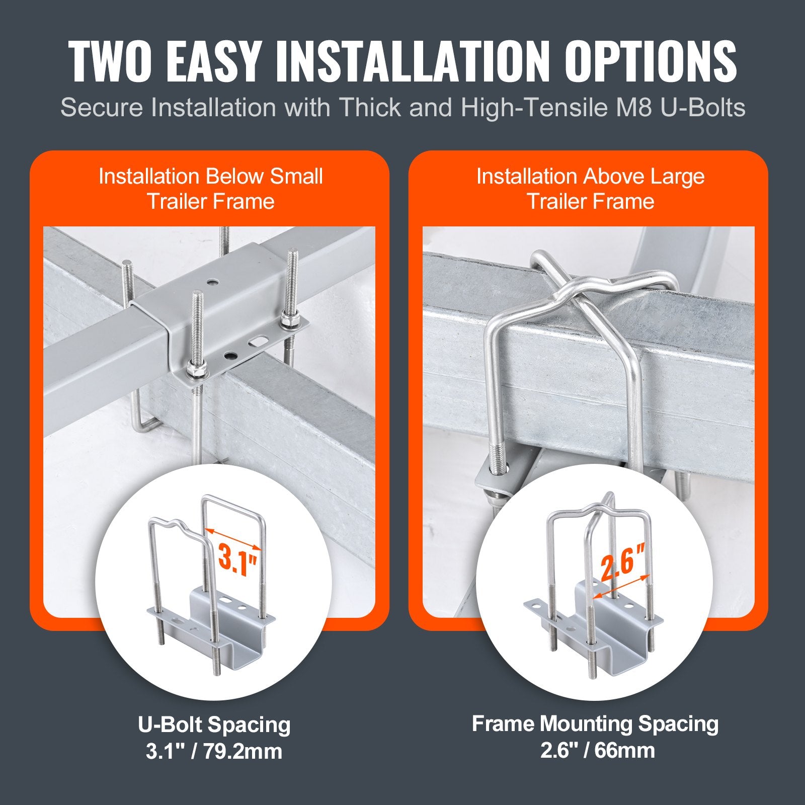 Caravan Accessories: VEVOR Boat Trailer Guide, 1.57M with LED Light Trailer Guide Poles, 2PCS Rustproof Galvanized Steel Trailer Guide ons, Trailer Guides with PVC Pipes, for Ski Boat, Fishing Boat or Sailboat Trailer