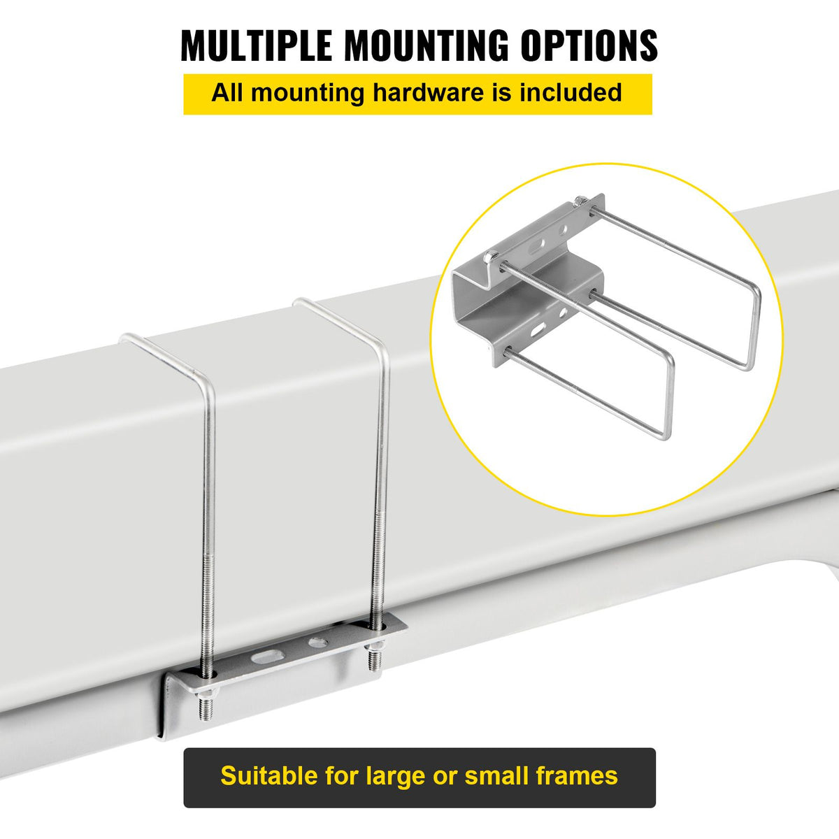 Boat Trailer Guide-ons, 40\", 2PCS Rustproof Galvanized Steel Trailer Guide ons, Trailer Guides with Black PVC Pipes, Mounting Parts Included, for Ski Boat, Fishing Boat or Sailboat Trailer
