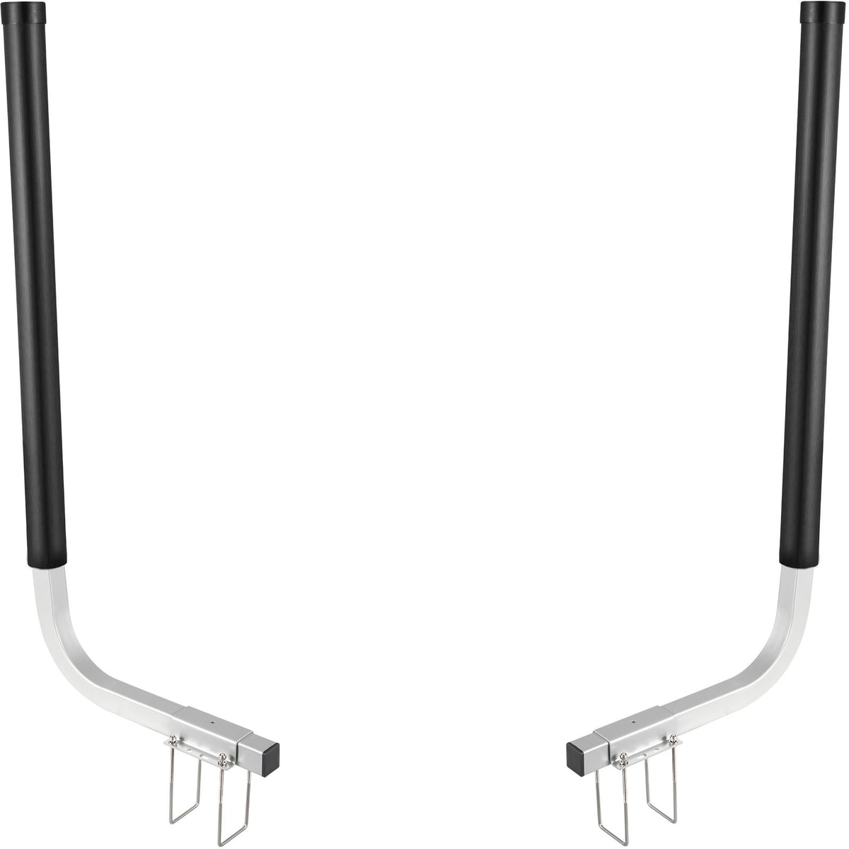 Boat Trailer Guide-ons, 40\", 2PCS Rustproof Galvanized Steel Trailer Guide ons, Trailer Guides with Black PVC Pipes, Mounting Parts Included, for Ski Boat, Fishing Boat or Sailboat Trailer