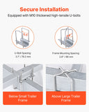 Caravan Accessories: VEVOR Boat Trailer Guide, 2PCS Adjustable Short Bunk Guide-Ons, Hardened Steel Trailer Guide Poles with Soft Cushion, Heavy Duty Roller Guide Design, for Ski Boat, Fishing Boat or Sailboat Trailer