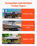Caravan Accessories: VEVOR Boat Trailer Guide, 2PCS Adjustable Short Bunk Guide-Ons, Hardened Steel Trailer Guide Poles with Soft Cushion, Heavy Duty Roller Guide Design, for Ski Boat, Fishing Boat or Sailboat Trailer