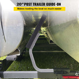 Boating Accessories: VEVOR Boat Trailer Guide on, 24"", One Pair Trailer Pontoon Bunk Board Guide-ons, Steel Trailer Guides, Complete Mounting Accessories Included, for Ski Boat, Fishing Boat or Sailboat Trailer