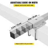 Boating Accessories: VEVOR Boat Trailer Guide on, 24"", One Pair Trailer Pontoon Bunk Board Guide-ons, Steel Trailer Guides, Complete Mounting Accessories Included, for Ski Boat, Fishing Boat or Sailboat Trailer
