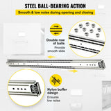 Basketball & Basketball Accessories: VEVOR Drawer Slide Soft Close Drawer 1Pair 36" Ball Bearing Full Extension 500lb