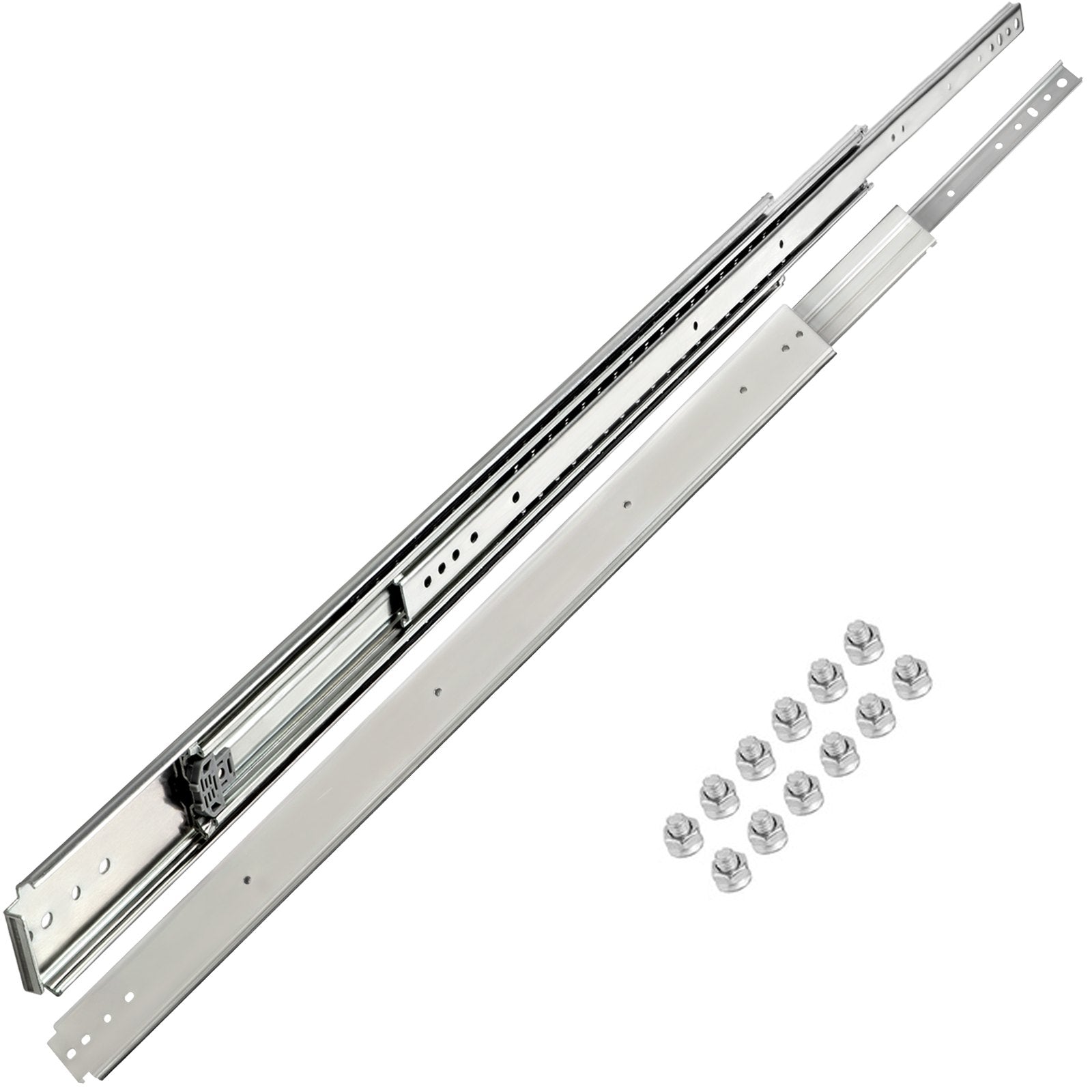 Basketball & Basketball Accessories: VEVOR Drawer Slide Soft Close Drawer 1Pair 48" Ball Bearing Full Extension 500lb
