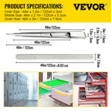 Basketball & Basketball Accessories: VEVOR Drawer Slide Soft Close Drawer 1Pair 48" Ball Bearing Full Extension 500lb