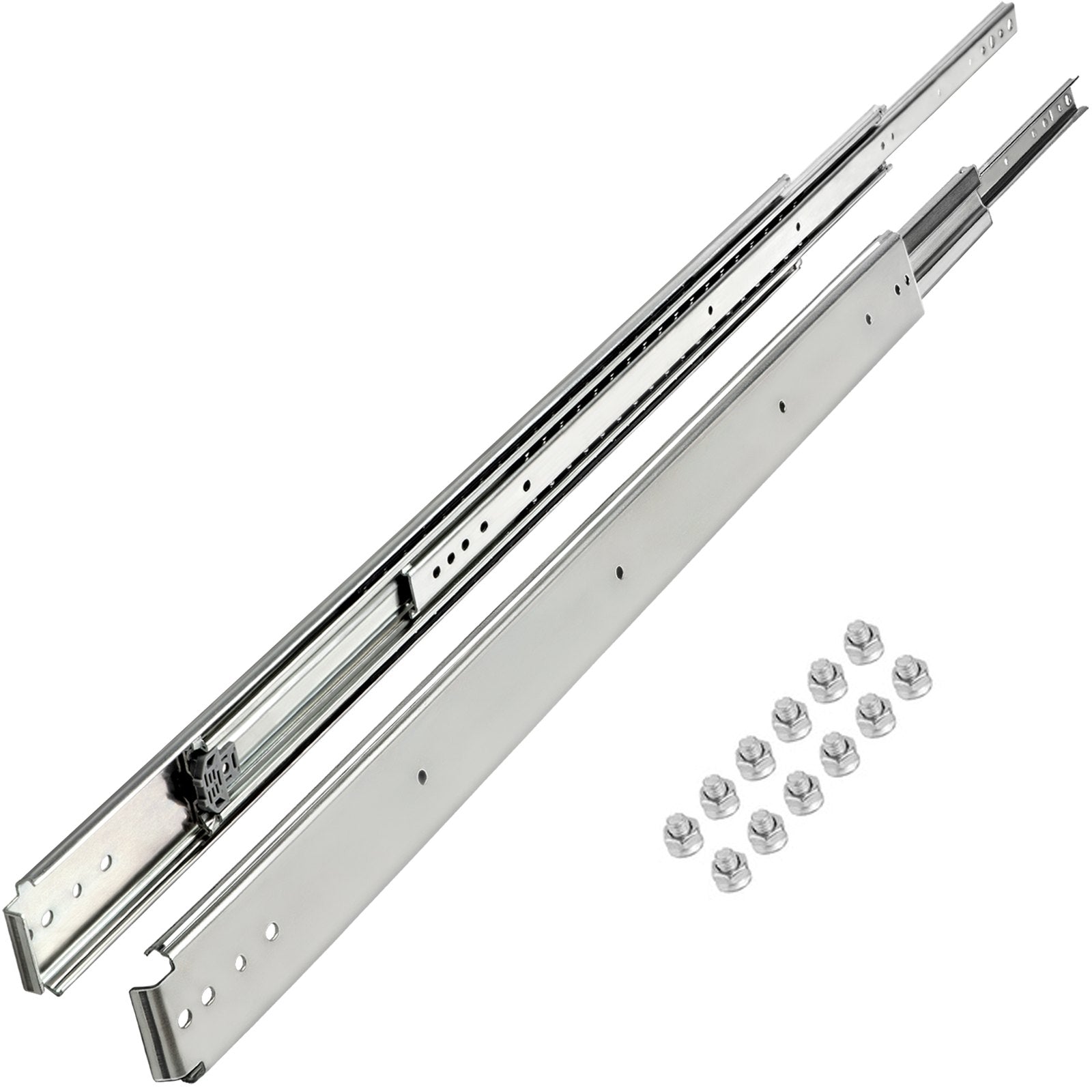 Beds & Bed Frames: VEVOR Drawer Slide Soft Close Drawer 1Pair 52" Ball Bearing Full Extension 500lb
