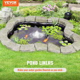 Kitchen & Bathroom DIY: VEVOR Pond Liner Fish Liner 10 x 15 ft 45 Mil EPDM Easy Cutting Underlayment