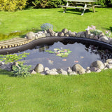 Greenhouses & Accessories: VEVOR Pond Liner, 6 x 7.6 m 45 Mil Thick, Pliable EPDM Material Pond Skins, Easy Cutting Underlayment for Fish or Koi Pond, Waterfall Base, Water Features, Water Gardens, Fountains, Black