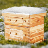 Beekeeping: VEVOR Bee Hive 20 Frame Bee Hives Starter Kit, Beeswax Coated Cedar Wood, 1 Deep + 1 Medium Bee Boxes Langstroth Beehive Kit, Transparent Acrylic Windows with Foundations for Beginners Pro Beekeepers