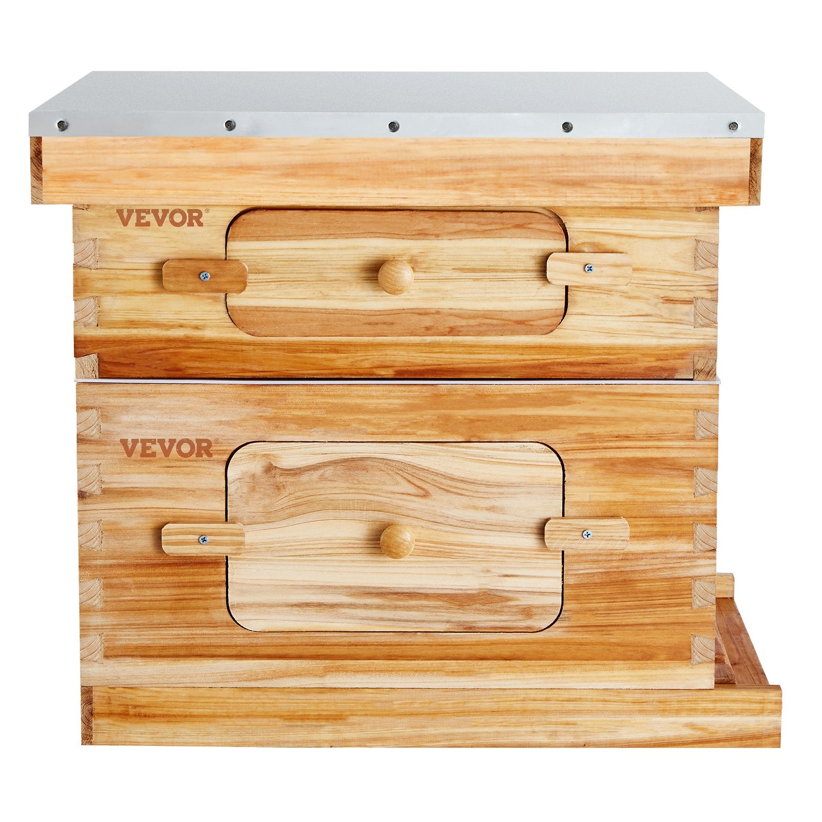 Beekeeping: VEVOR Bee Hive 20 Frame Bee Hives Starter Kit, Beeswax Coated Cedar Wood, 1 Deep + 1 Medium Bee Boxes Langstroth Beehive Kit, Transparent Acrylic Windows with Foundations for Beginners Pro Beekeepers