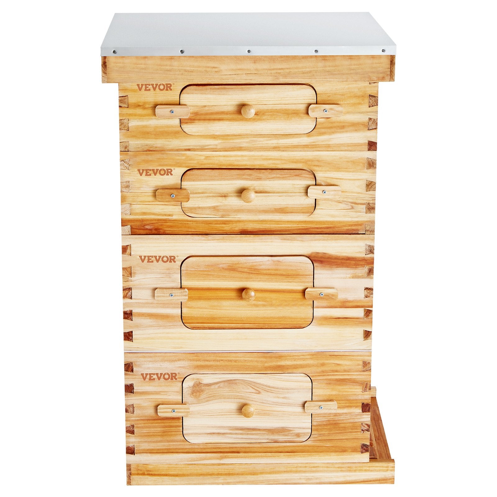 Beekeeping: VEVOR Bee Hive 40 Frame Bee Hives Starter Kit, Beeswax Coated Cedar Wood, 2 Deep + 2 Medium Bee Boxes Langstroth Beehive Kit, Transparent Acrylic Windows with Foundations for Beginners Pro Beekeepers