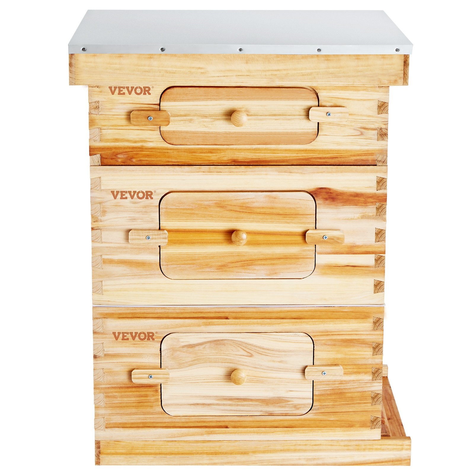 Beekeeping: VEVOR Bee Hive 30 Frame Bee Hives Starter Kit, Beeswax Coated Fir Wood, 2 Deep + 1 Medium Bee Boxes Langstroth Beehive Kit, Transparent Acrylic Windows with Foundations for Beginners Pro Beekeepers