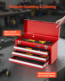 Basketball & Basketball Accessories: VEVOR Tool Box 520 mm Portable Metal Tool Box 3 Drawers Tool Organizer Red