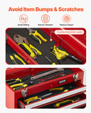 Basketball & Basketball Accessories: VEVOR Tool Box 520 mm Portable Metal Tool Box 3 Drawers Tool Organizer Red