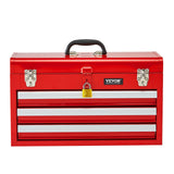 Basketball & Basketball Accessories: VEVOR Tool Box 520 mm Portable Metal Tool Box 3 Drawers Tool Organizer Red