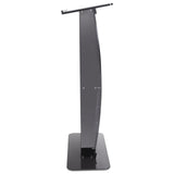 Coat Racks: VEVOR Acrylic Podium, 47" Tall, Acrylic Podium Stand with Wide Reading Surface & Storage Shelf, Floor-standing Clear Pulpits Acrylic for Church Office School, Black