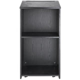 Desk Accessories: VEVOR Podium Stand, 47 in Hostess Stand with 4 Rolling Wheels, Wood Podium with Storage Shelves, and Slant Desktop, Lecterns & Podiums for Church, Office, School, Home, Black