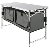 Outdoor Dining Sets: VEVOR Camping Kitchen Table, Quick set-up Folding Camping Table with A Carrying Bag, 3 Adjustable Heights, MDF Camping Table, Ideal for Outdoor Picnics, BBQs, Camping, RV Traveling