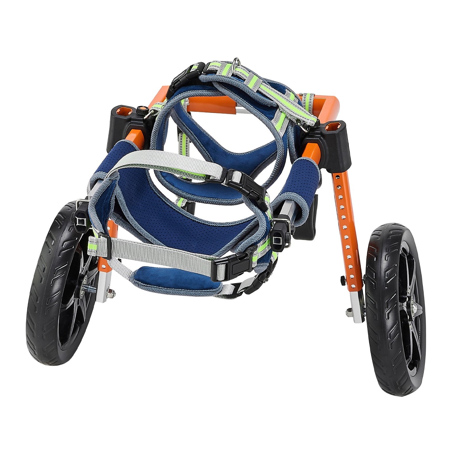 Dog Wheelchair for Back Legs, Lightweight 2 Wheels Pet Wheelchair, Height, Width & Length Adjustable, Dog Cart with Shock-Absorbing Wheels, for Injured, Disabled Dogs 15.8-21.7 kg, Medium