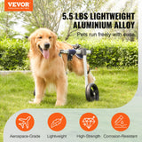 Mobility & Accessibility: VEVOR 2 Wheels Dog Wheelchair for Back Legs, Pet Wheelchair Lightweight & Adjustable Assisting in Healing,  Dog Cart/Wheelchair for Injured, Disabled, Paralysis, Hind Limb Weak Pet(M)