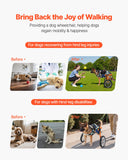Mobility & Accessibility: VEVOR Dog Wheelchair for Back Legs, Lightweight 2 Wheels Pet Wheelchair, Height, Width & Length Adjustable, Dog Cart with Shock-Absorbing Wheels, for Injured, Disabled Dogs 21.7-39.9 kg, Large