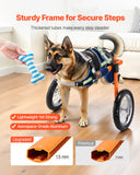 Mobility & Accessibility: VEVOR Dog Wheelchair for Back Legs, Lightweight 2 Wheels Pet Wheelchair, Height, Width & Length Adjustable, Dog Cart with Shock-Absorbing Wheels, for Injured, Disabled Dogs 21.7-39.9 kg, Large