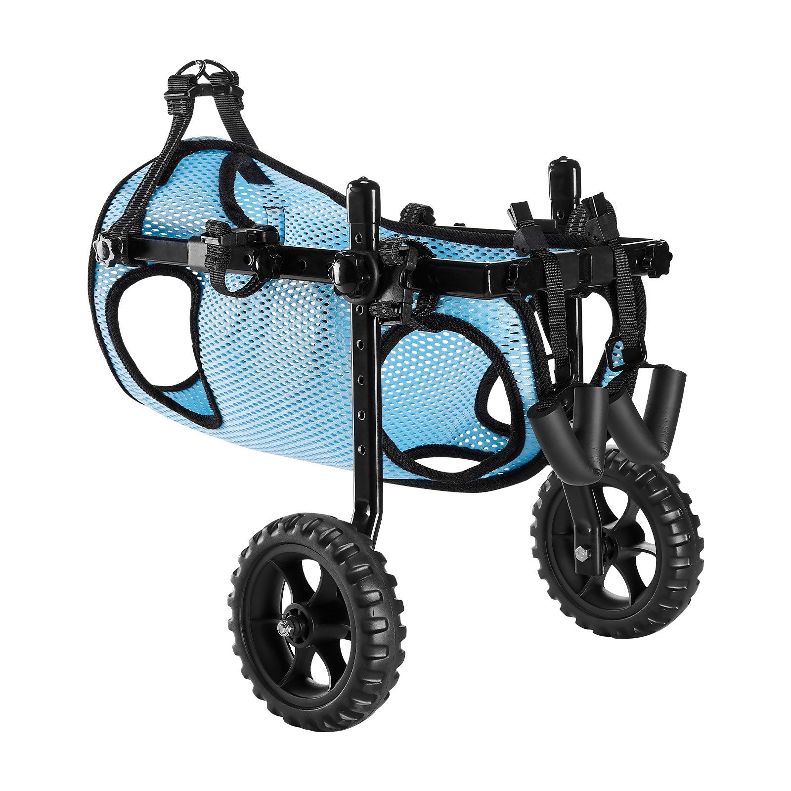 Cat Carriers & Crates: VEVOR Dog Wheelchair for Back Legs, Adjustable 2 Wheels Pet Wheelchair, Lightweight  Dog Cart with Shock-Absorbing Wheels, Mobility Support Wheel Chair for Disabled Injured Dogs up to 15kg, Medium
