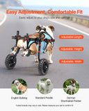 Cat Carriers & Crates: VEVOR Dog Wheelchair for Back Legs, Adjustable 2 Wheels Pet Wheelchair, Lightweight  Dog Cart with Shock-Absorbing Wheels, Mobility Support Wheel Chair for Disabled Injured Dogs up to 15kg, Medium