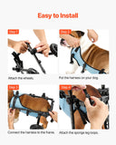 Cat Carriers & Crates: VEVOR Dog Wheelchair for Back Legs, Adjustable 2 Wheels Pet Wheelchair, Lightweight  Dog Cart with Shock-Absorbing Wheels, Mobility Support Wheel Chair for Disabled Injured Dogs up to 15kg, Medium