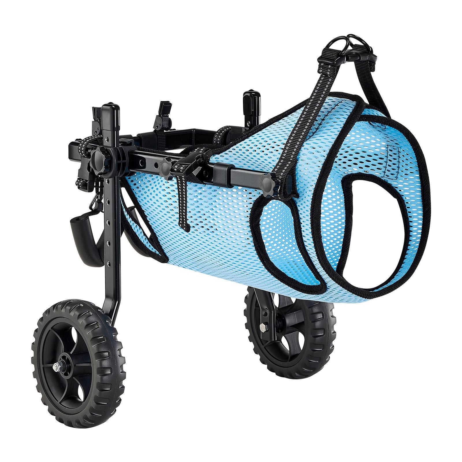 Cat Carriers & Crates: VEVOR Dog Wheelchair for Back Legs, Adjustable 2 Wheels Pet Wheelchair, Lightweight  Dog Cart with Shock-Absorbing Wheels, Mobility Support Wheel Chair for Disabled Injured Dogs up to 15kg, Medium