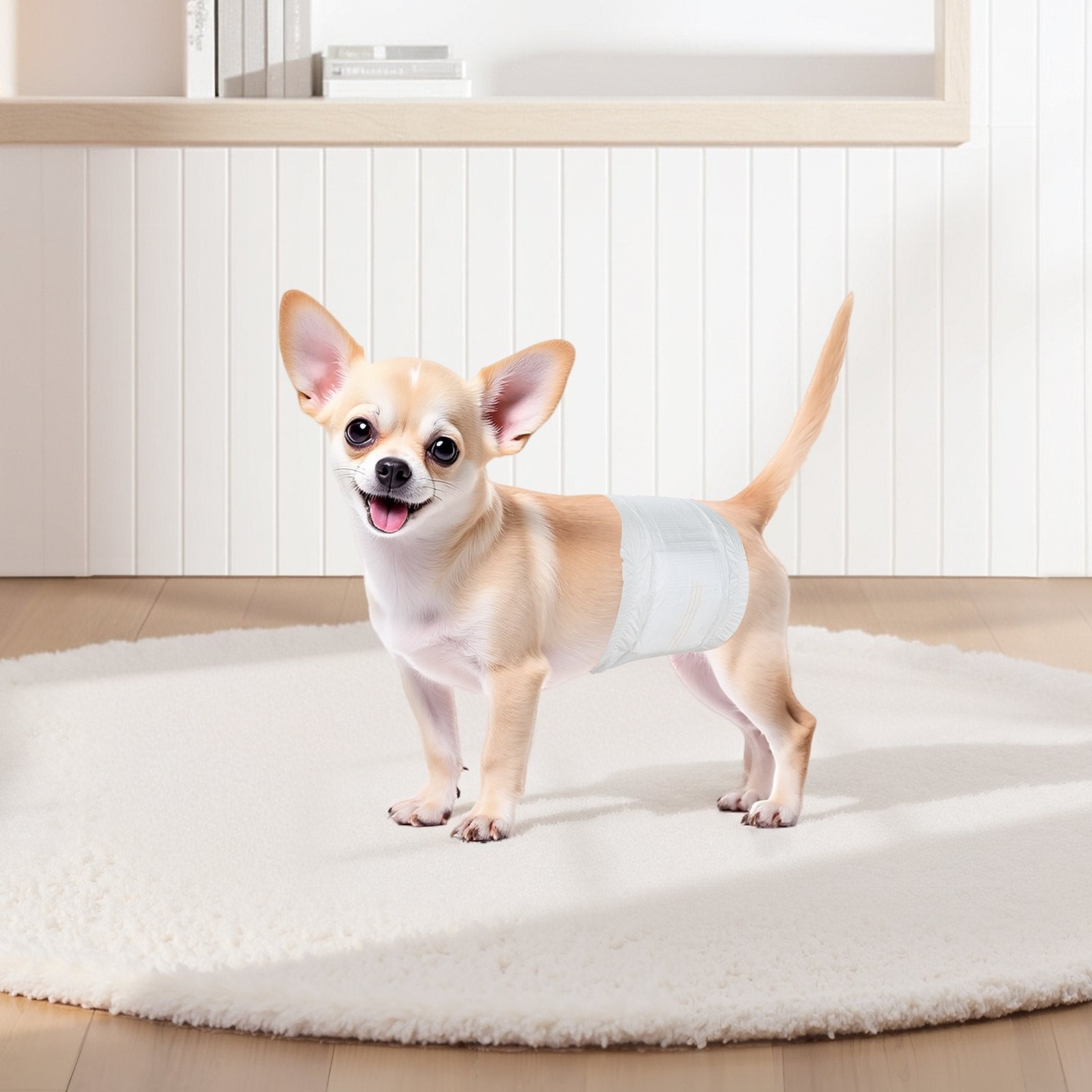 Food Storage: VEVOR Disposable Male Dog Diapers, Super Absorbent Male Dog Wraps, 360 ° Leak-Proof Belly Bands with Wetness Indicator for Doggies in Heat, Training, Incontinence - XS, 96 Count (2 Packs of 48)