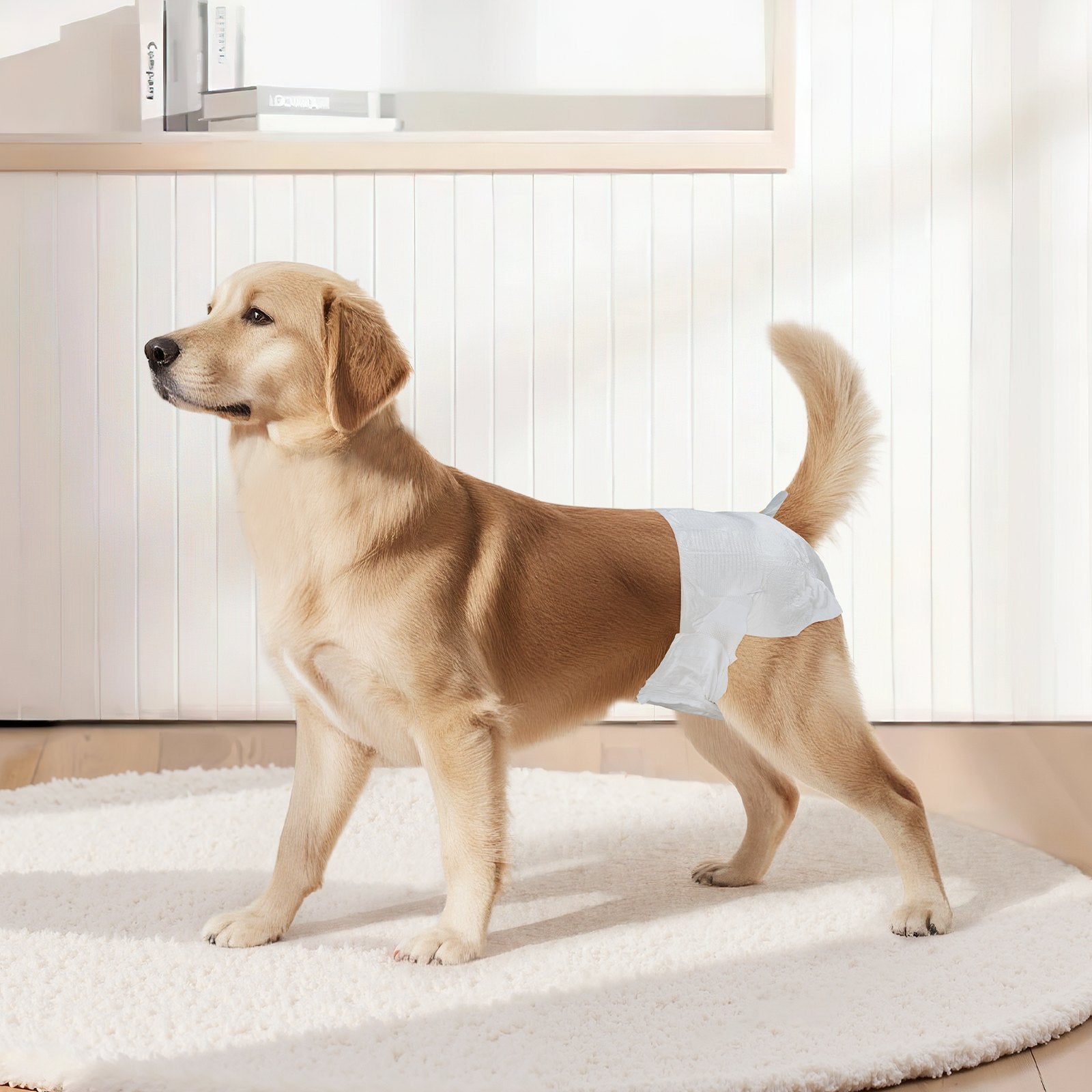 Food Storage: VEVOR Disposable Dog Diapers, Super Absorbent Female Dog Diapers, 360° Leak-Proof Female Doggy Pet Diaper with Wetness Indicator for Heat Period, Training, Incontinence - M, 144 Count (2 Packs of 72)