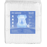 Food Storage: VEVOR Disposable Dog Diapers, Super Absorbent Female Dog Diapers, 360° Leak-Proof Female Doggy Pet Diaper with Wetness Indicator for Heat Period, Training, Incontinence - M, 144 Count (2 Packs of 72)