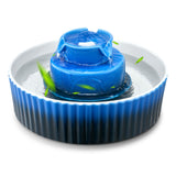 Dog Bowls, Feeders & Waterers: VEVOR Ceramic Cat Water Fountain, 2.1 L Cupcake Pet Fountain, Porcelain Cat Water Dispenser with Ultra-Quiet Pump, 360° Drinking Area and Multi-Layer Filtration System, for Cats & Dogs Drinking(Blue)
