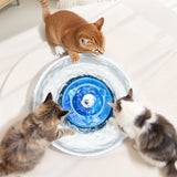 Dog Bowls, Feeders & Waterers: VEVOR Ceramic Cat Water Fountain, 2.1 L Cupcake Pet Fountain, Porcelain Cat Water Dispenser with Ultra-Quiet Pump, 360° Drinking Area and Multi-Layer Filtration System, for Cats & Dogs Drinking(Blue)