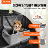 Automotive Decor: VEVOR Dog Booster Car Seat Pet Car Seat for Small Medium Dog up to 18.1 kg Gray