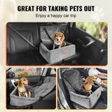 Automotive Decor: VEVOR Dog Booster Car Seat Pet Car Seat for Small Medium Dog up to 18.1 kg Gray