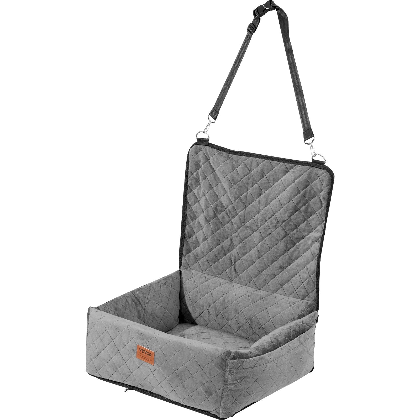 Automotive Decor: VEVOR Dog Booster Car Seat Pet Car Seat for Small Medium Dog up to 18.1 kg Gray